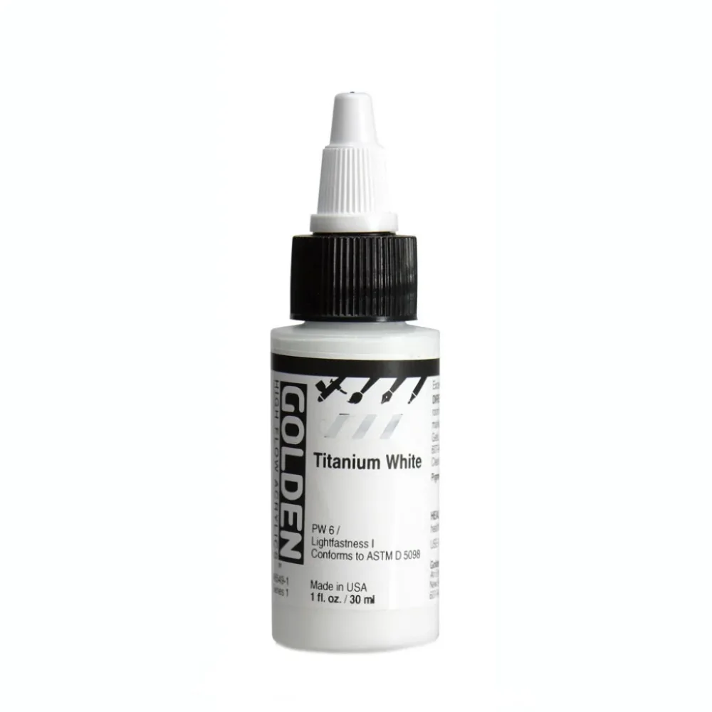 Golden High Flow Acrylics 30ml - Titanium White