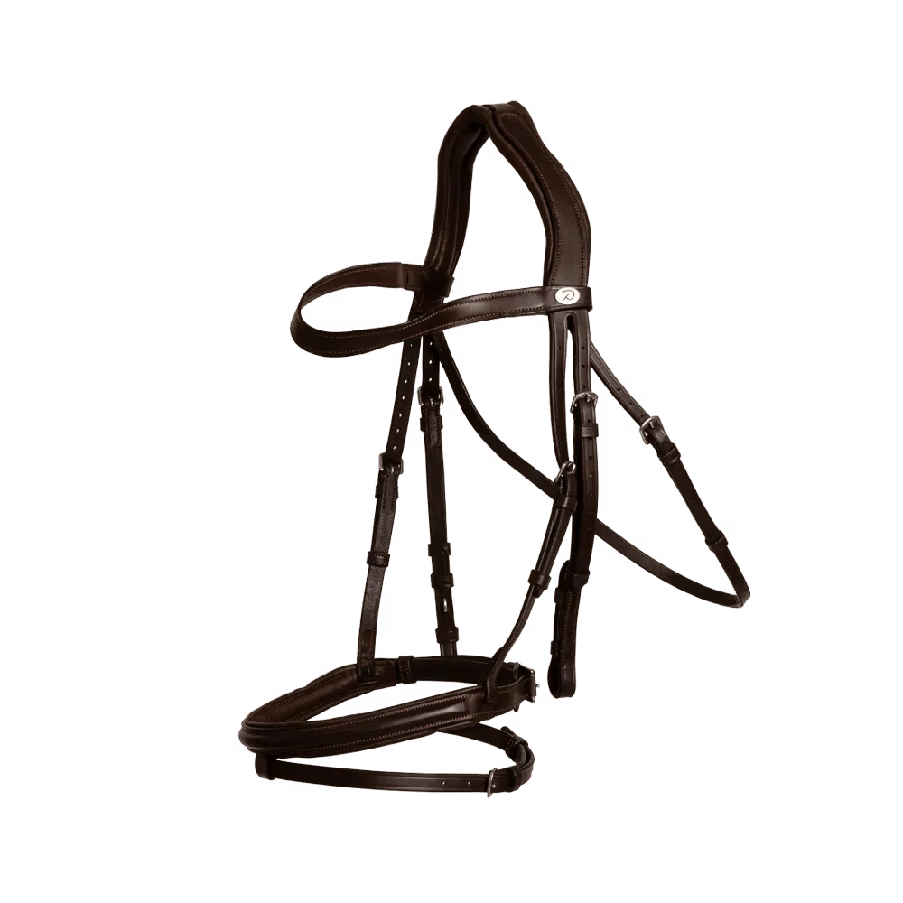 Dyon Flash Noseband Bridle Soft Leather Collection - Bilde 2