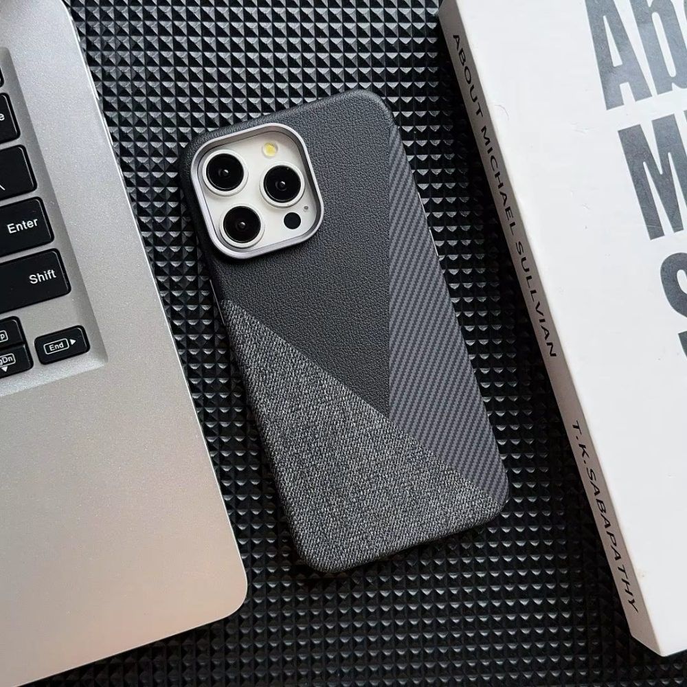 iPhone 15 Pro Max Business Lærdeksel – Anti-Drop Multicolor - Bilde 2