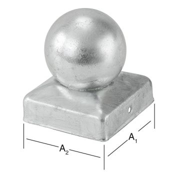 STOLPEHATT VORMANN MED KULE 71X71MM