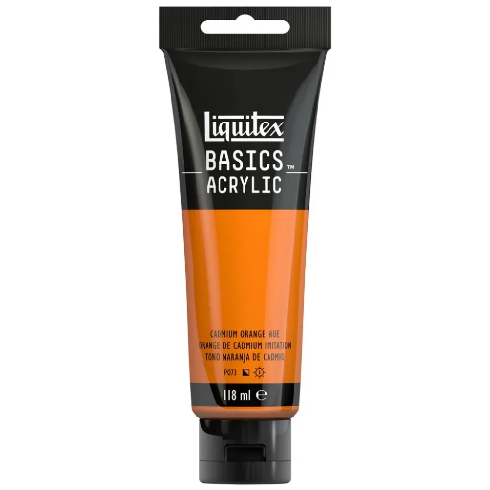Liquitex Basics Acrylic 118ml - 720 Cadmium Orange Hue S1