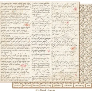 NYHET! Maja Design –  Memoir –  In words 12 x 12″