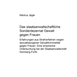 Das staatsanwaltschaftliche Sonderdezernat «Gewalt gegen Frauen» Das staatsanwaltschaftliche Sonderdezernat «Gewalt gegen Frauen»