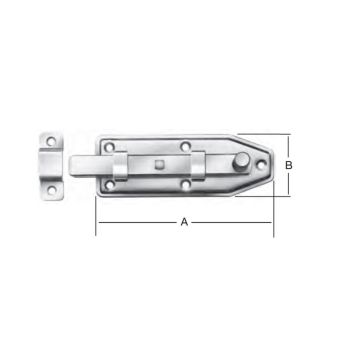 SKYVELÅS VORMANN 80X30MM SKYVELÅS VORMANN 80X30MM