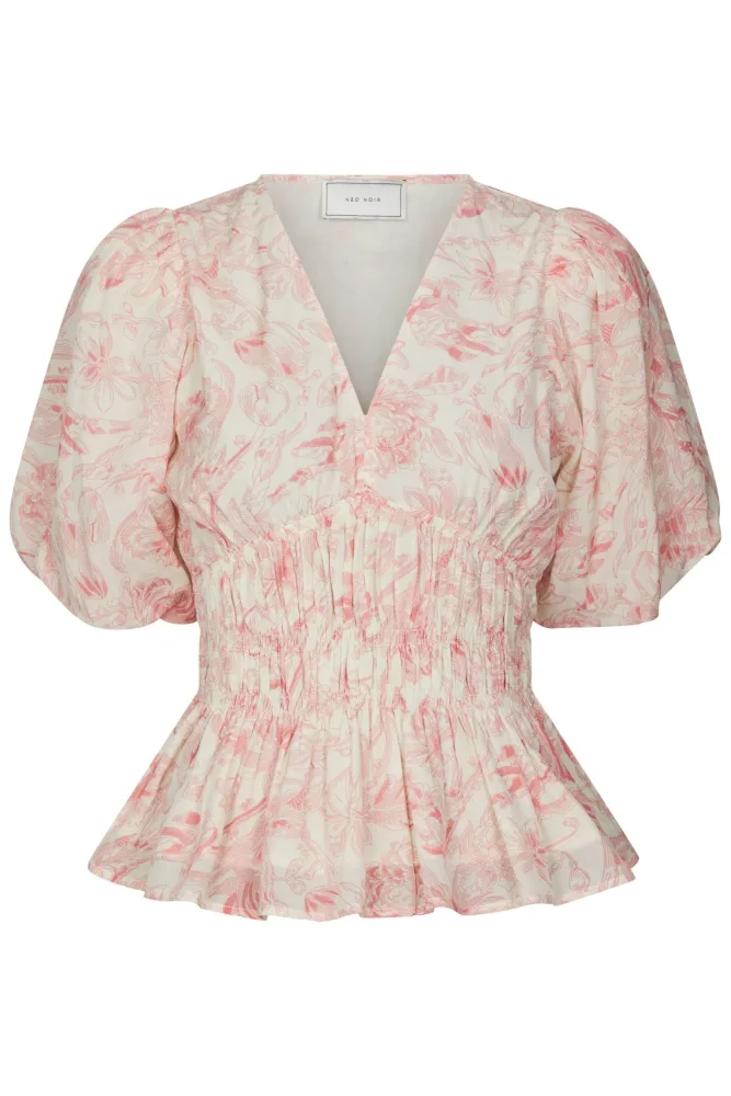 Minutti Print Blouse - Off White