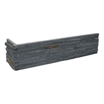 STEINPANEL NORSK STEINMILJØ SMALLSTRIPET SORT/RUST UTVENDIG STEINPANEL NORSK STEINMILJØ SMALLSTRIPET SORT/RUST UTVENDIG