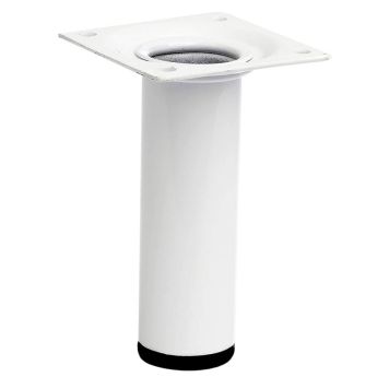 MØBELBEN REI STÅL Ø30X100MM HVIT MØBELBEN REI STÅL Ø30X100MM HVIT