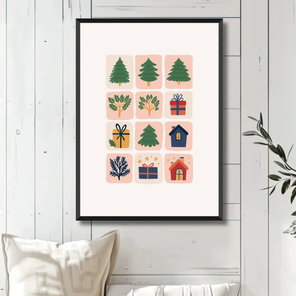 JULETRÆR OG JULEHUS - PLAKAT - Bilde 3