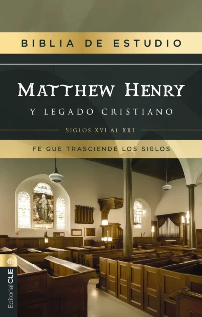 RVR, Biblia de estudio Matthew Henry y legado cristiano, Tapa dura, Interior a dos colores, con Índice, Comfort Print