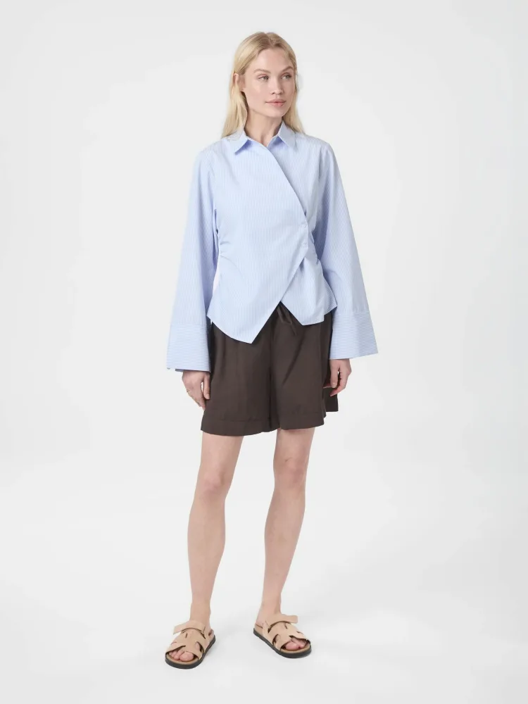 Fenli Striped Shirt - Light Blue Stripe - Bilde 3