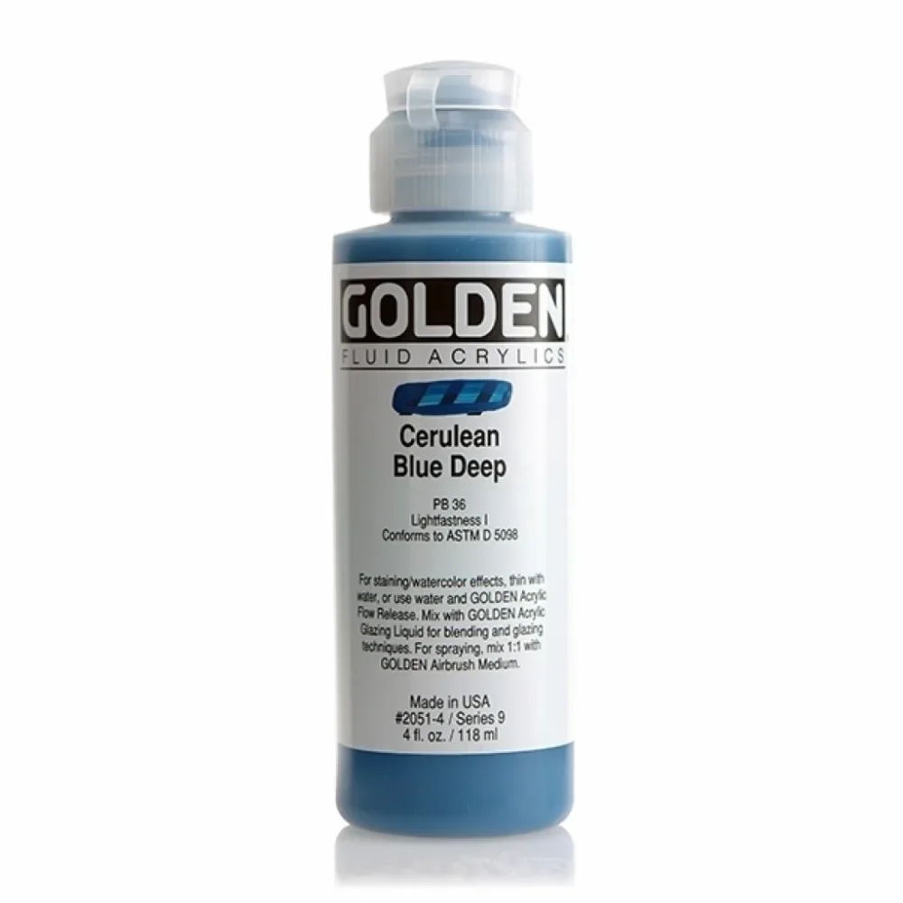 Golden – Fluid 118ml – 2051-4 Cerulean Blue Deep