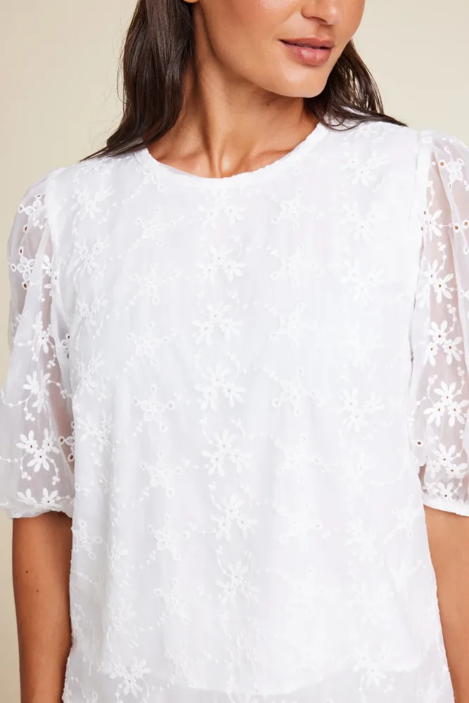 Isabel Embroidery - White - Bilde 3