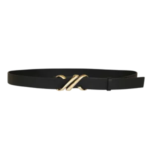 Monogram Belt In Shiny Calf – Black Monogram Belt In Shiny Calf – Black