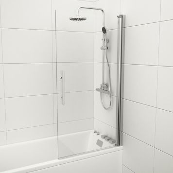 BADEKARSVEGG CAMARGUE SKÄRGÅRD KROM KLARGLASS 80X150CM