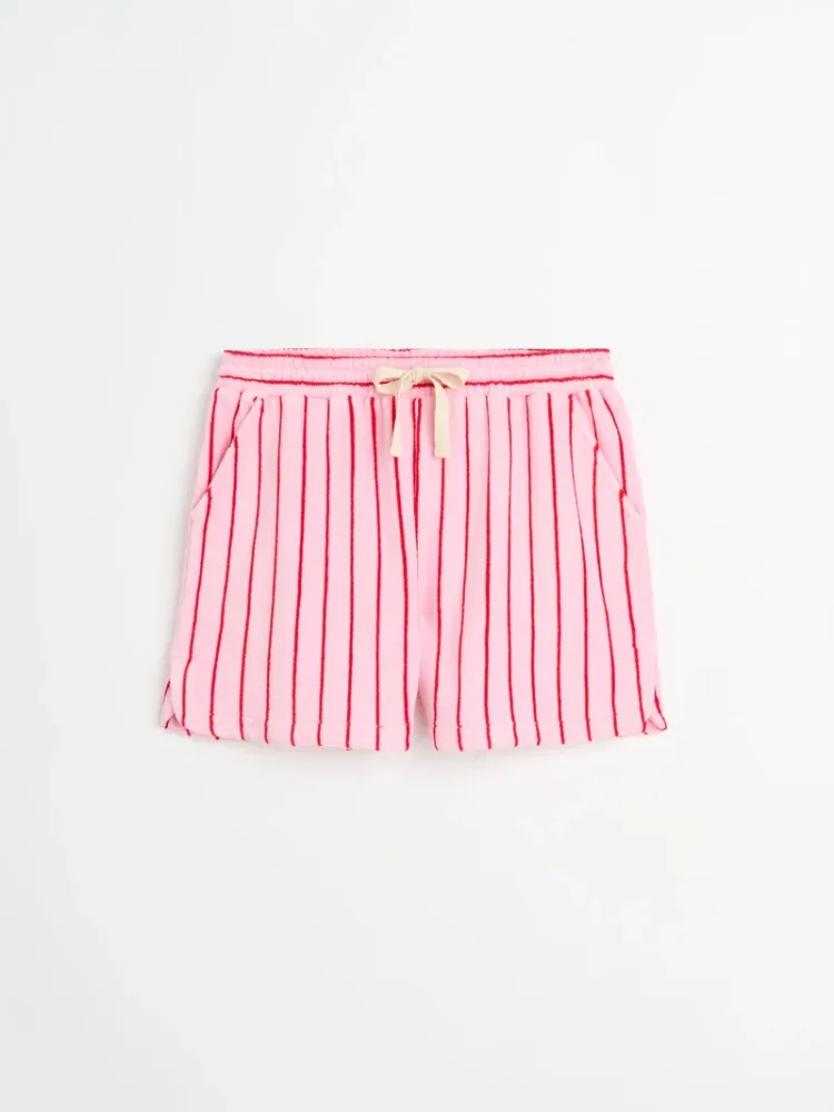 BONGUSTA - Naram Gym Shorts - Baby Pink & Ski Patrol