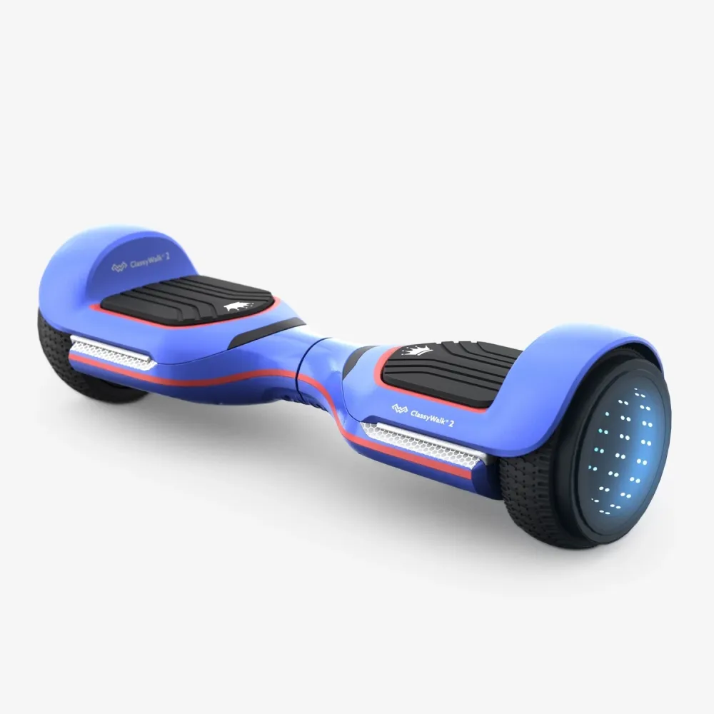 ClassyWalk® 2 LED Hoverboard – Blå/Rød ClassyWalk® 2 LED Hoverboard – Blå/Rød