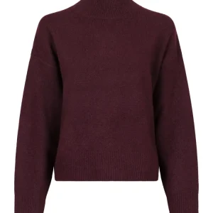 Paulina Knit Blouse – Wine