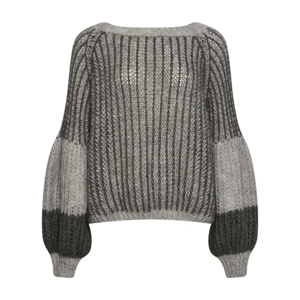 Liana Knit Sweater - Grey Melange Mix