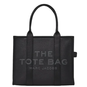 The Leather Large Tote – Black