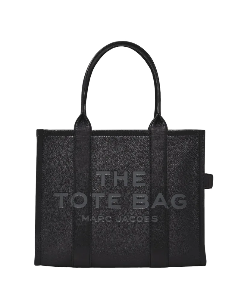 The Leather Large Tote - Black