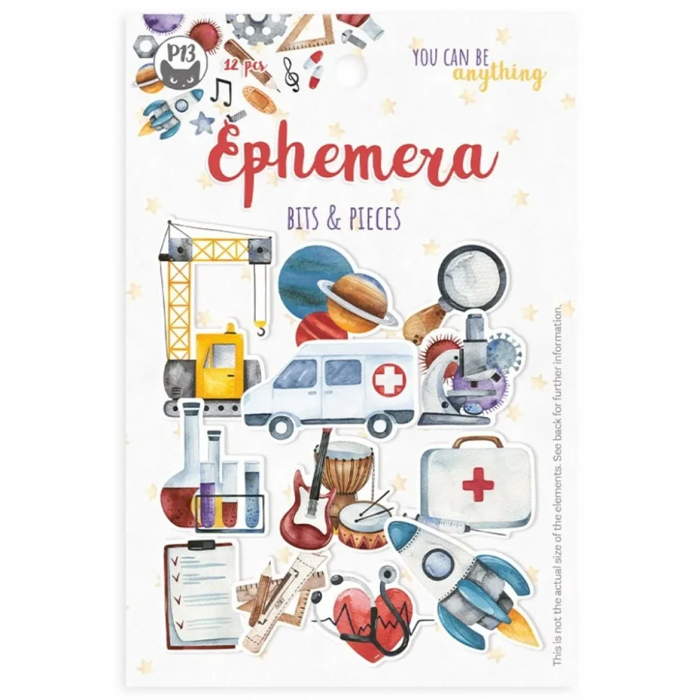 Ephemera Cardstock Die-Cuts – You Can Be Anything 12stk Ephemera Cardstock Die-Cuts – You Can Be Anything 12stk