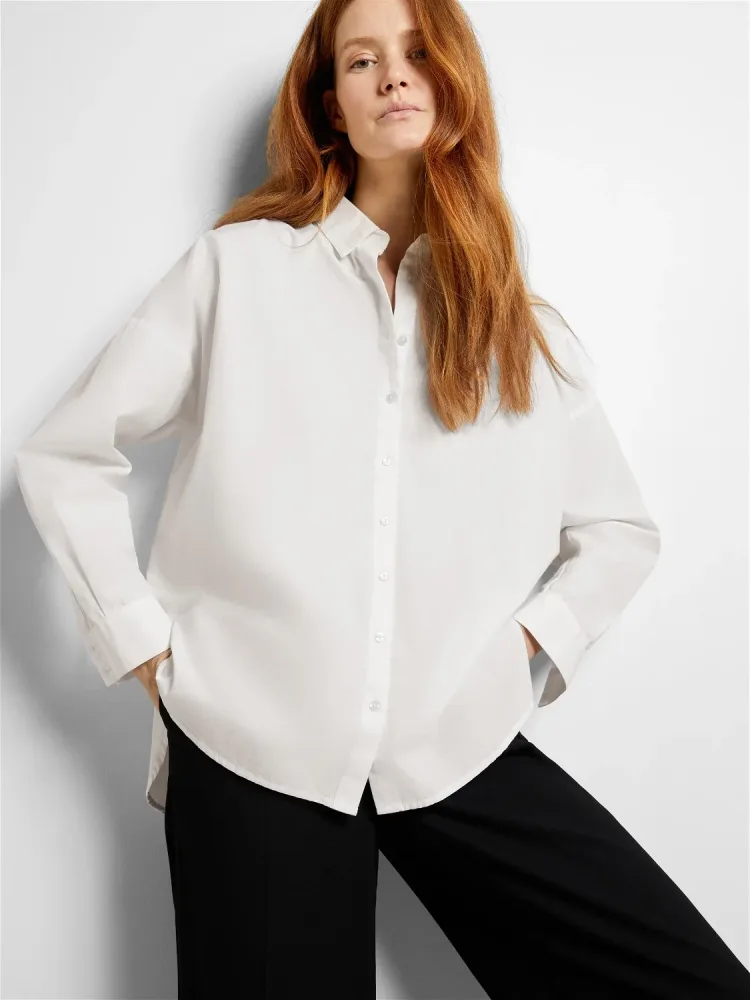 Dina-Sanni Ls Shirt - Bright White - Bilde 2