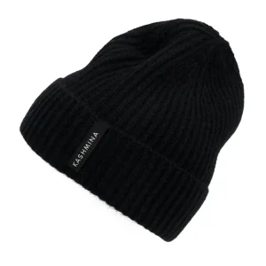 Cashmere Beanie &laquo;Elli&raquo; – Black