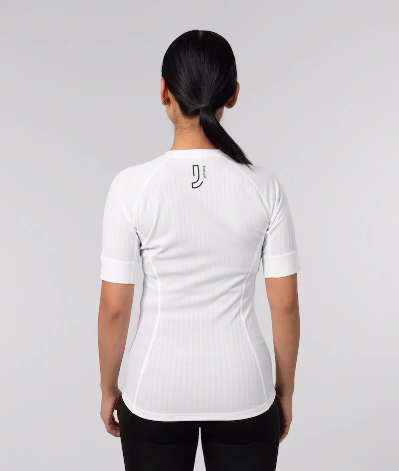 Rib Tech Tee - White - Bilde 3