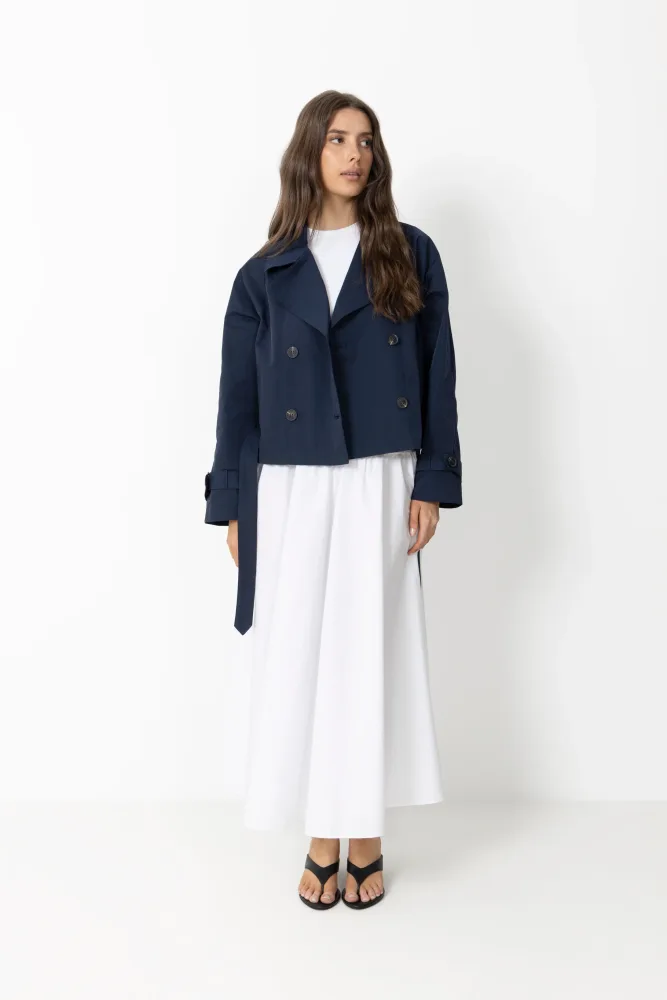 Almaic Trenchcoat - Navy - Bilde 2