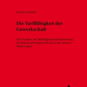 Die Tariffaehigkeit Der Gewerkschaft