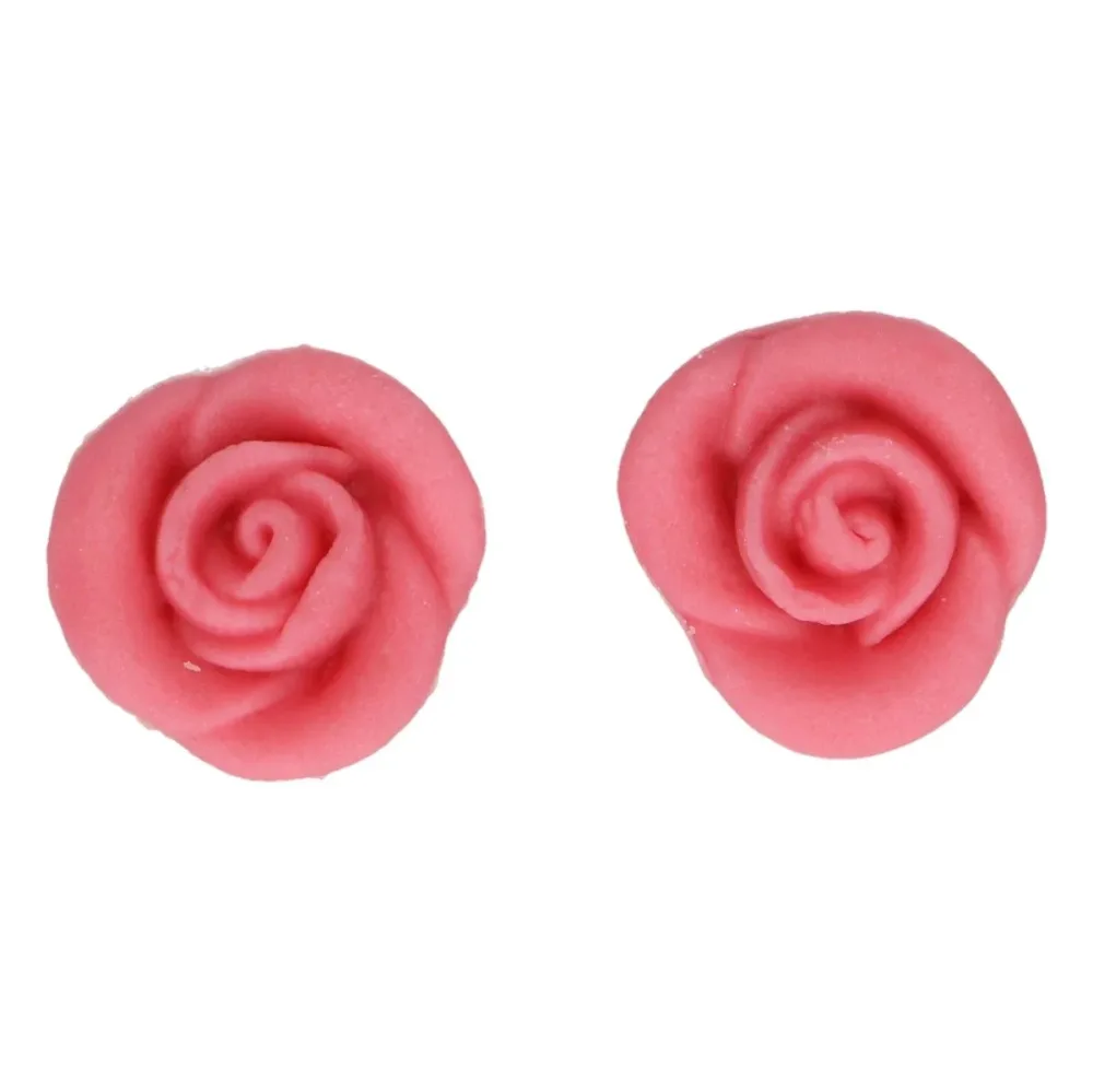 Spiselig kakepynt, Rosa roser, pk/6 - Bilde 3