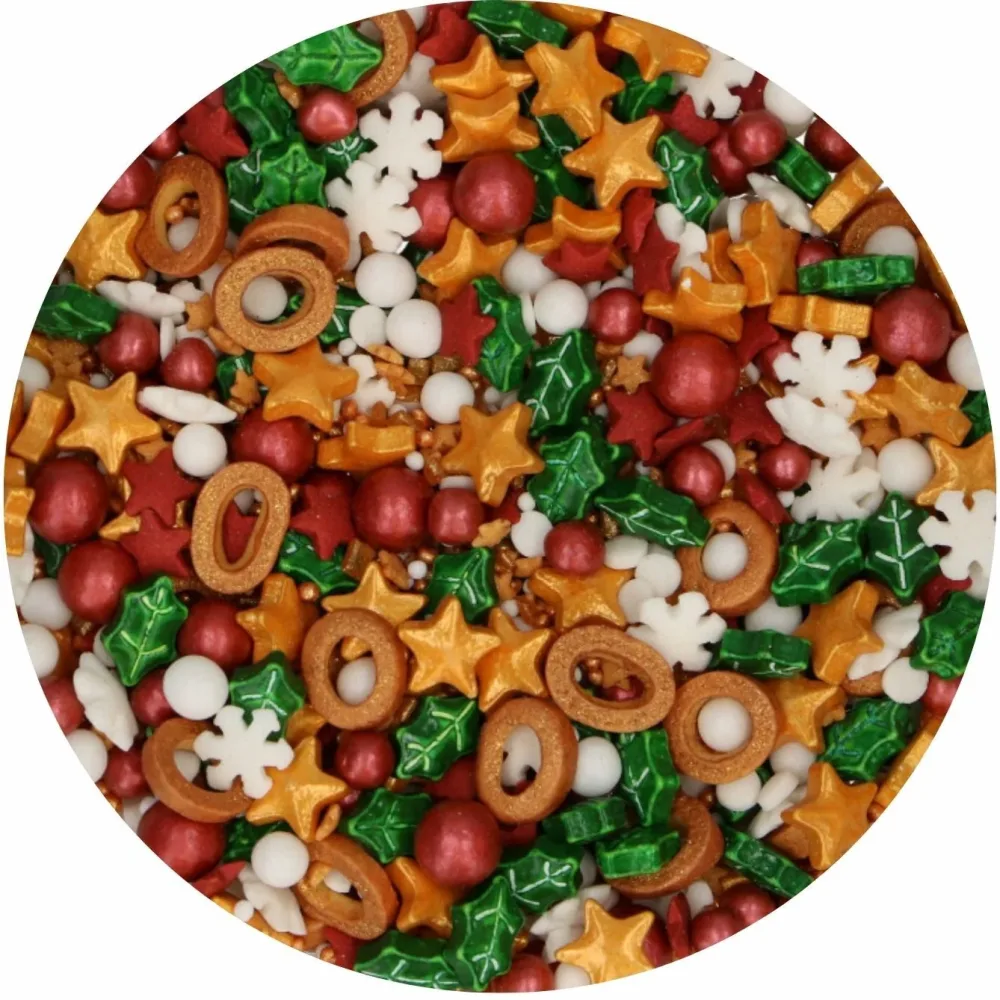 FunCakes 3D Kakestrø -Mistletoe Kisses- 70g FunCakes 3D Kakestrø -Mistletoe Kisses- 70g