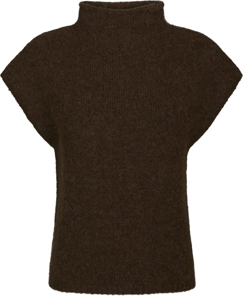 Jona Knit Top - Brown Melange - Bilde 3