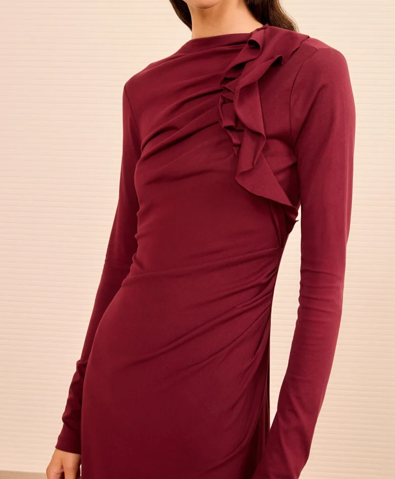 ULLA JOHNSON - Safi Dress - Claret - Bilde 2