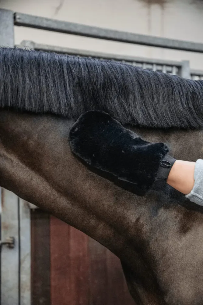 Grooming Deluxe Sheepskin Grooming Glove - Bilde 2