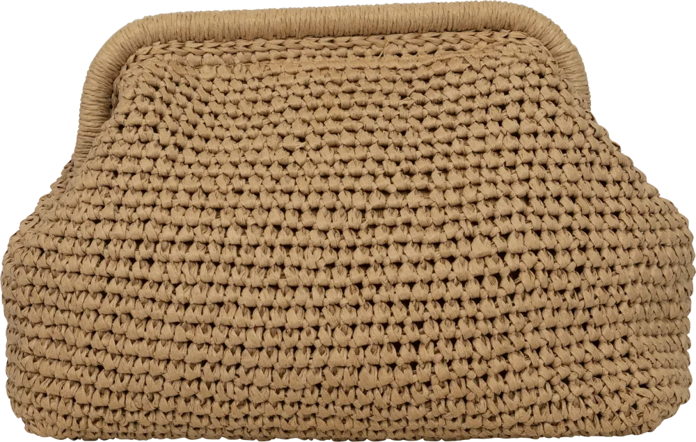 Rikke Raffia Clutch Bag - Sand - Bilde 3