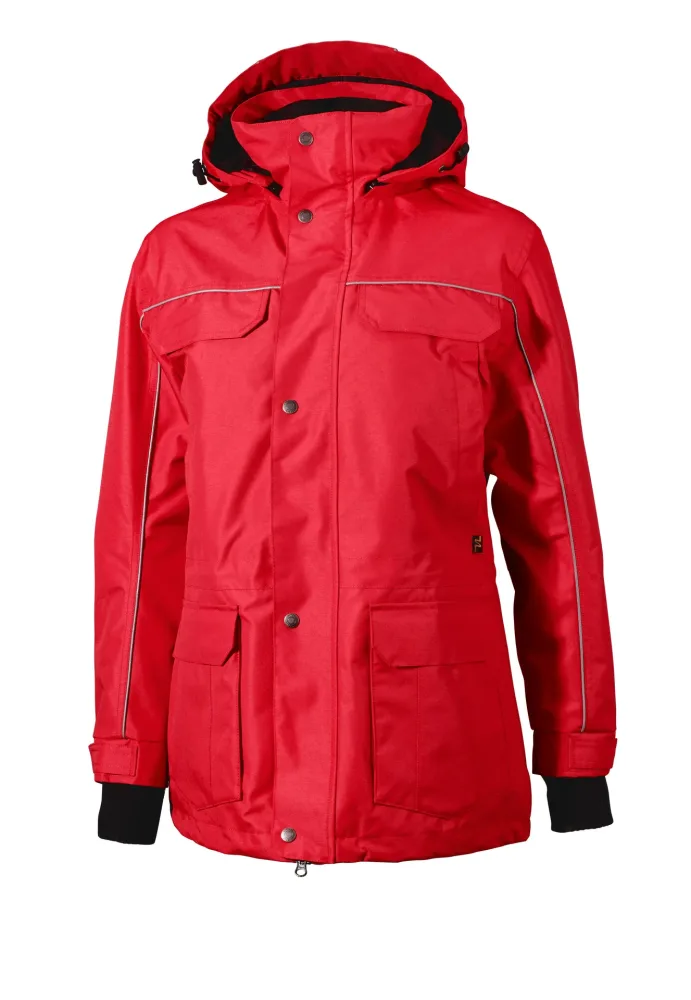 3-DELT JAKKE UNISEX SVART RØD 971