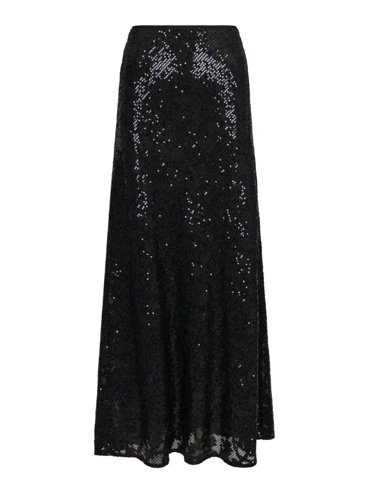 Vicky Sequins Skirt - Black