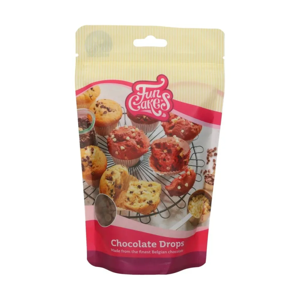 FunCakes Bakestabile sjokoladedråper -Melkesjokolade- 350g - Bilde 2