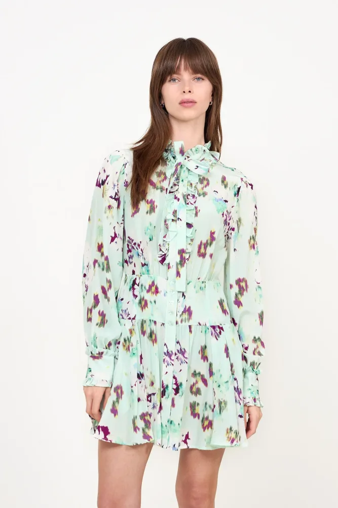 Viola Silk Mini Dress - Oasis - Bilde 3