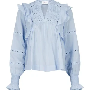 Aurika S Voile Blouse – Light Blue