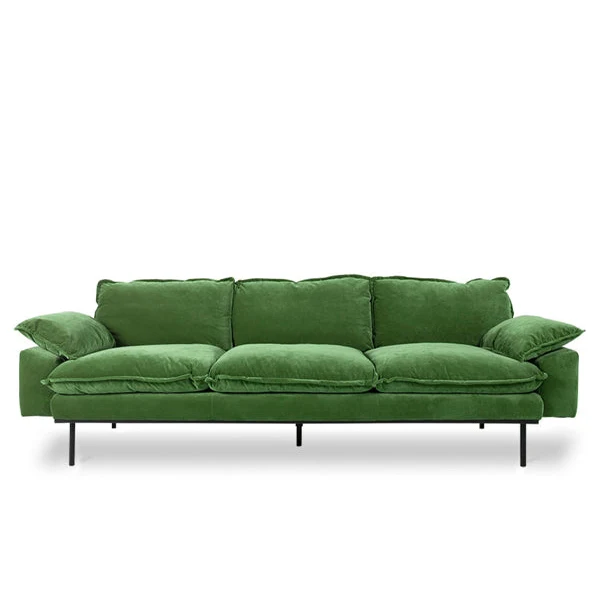 Retro Sofa 4-Seter Royal Grøn – By HK Living Retro Sofa 4-Seter Royal Grøn – By HK Living
