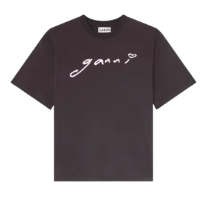 Heavy Cotton Jersey Relaxed Fit Ganni – Phantom