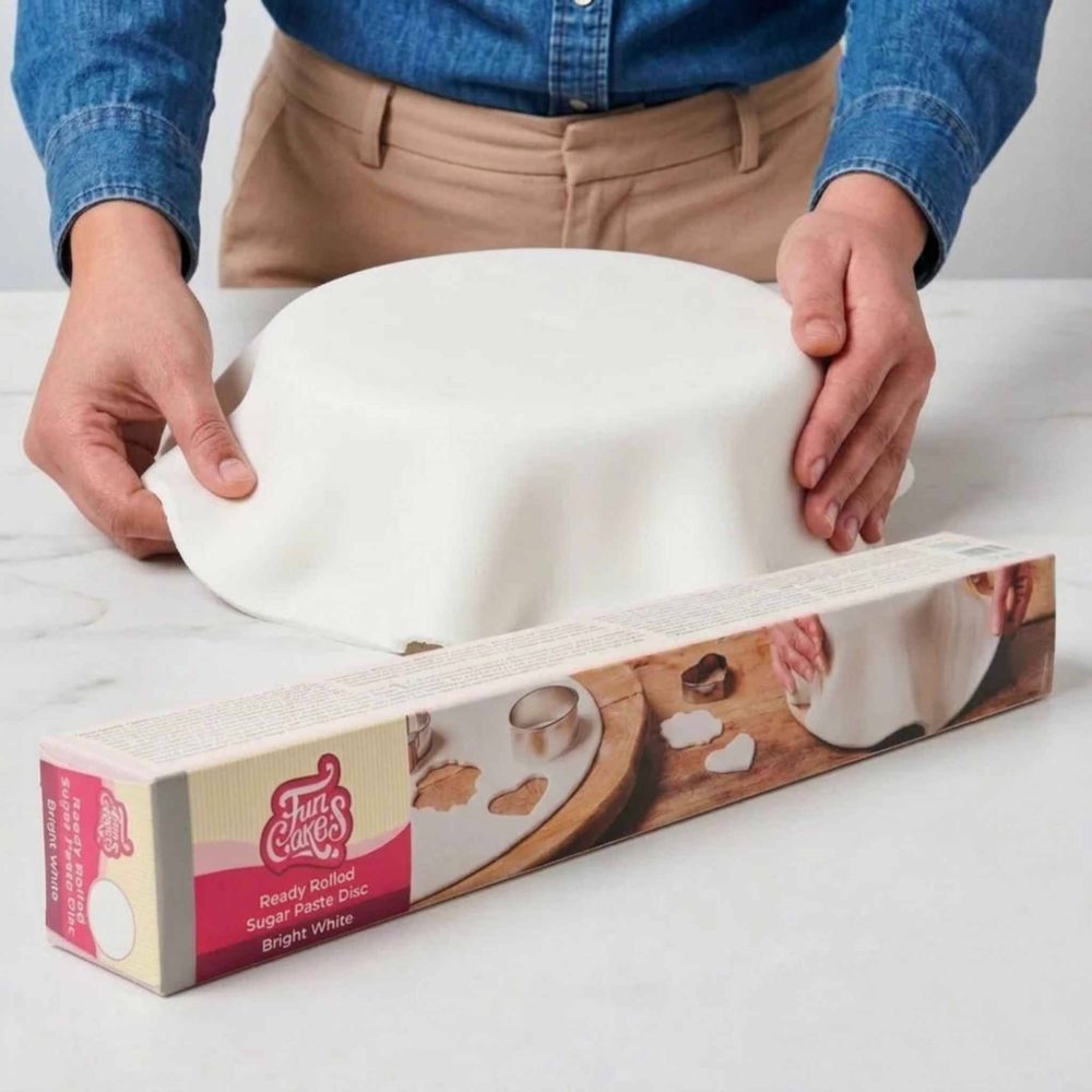 FunCakes Fondantlokk Hvit fondant FunCakes Fondantlokk Hvit fondant