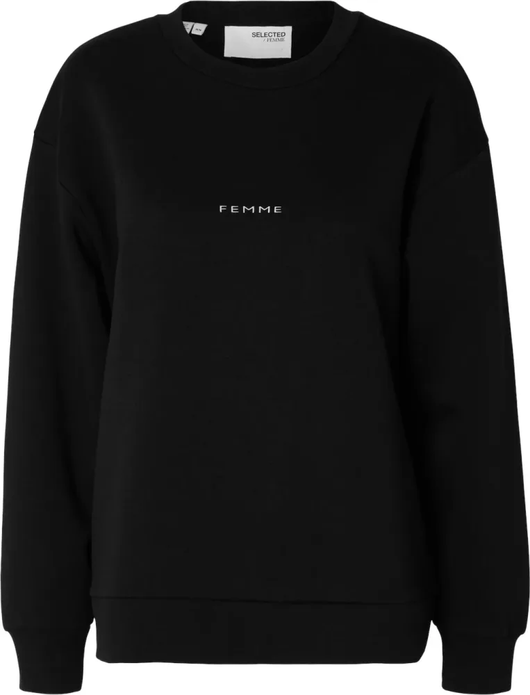 Lisa Hankie Ls Crew Neck Sweat - Black - Bilde 2