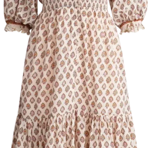Cotton Slub Midi Dress – Paisley