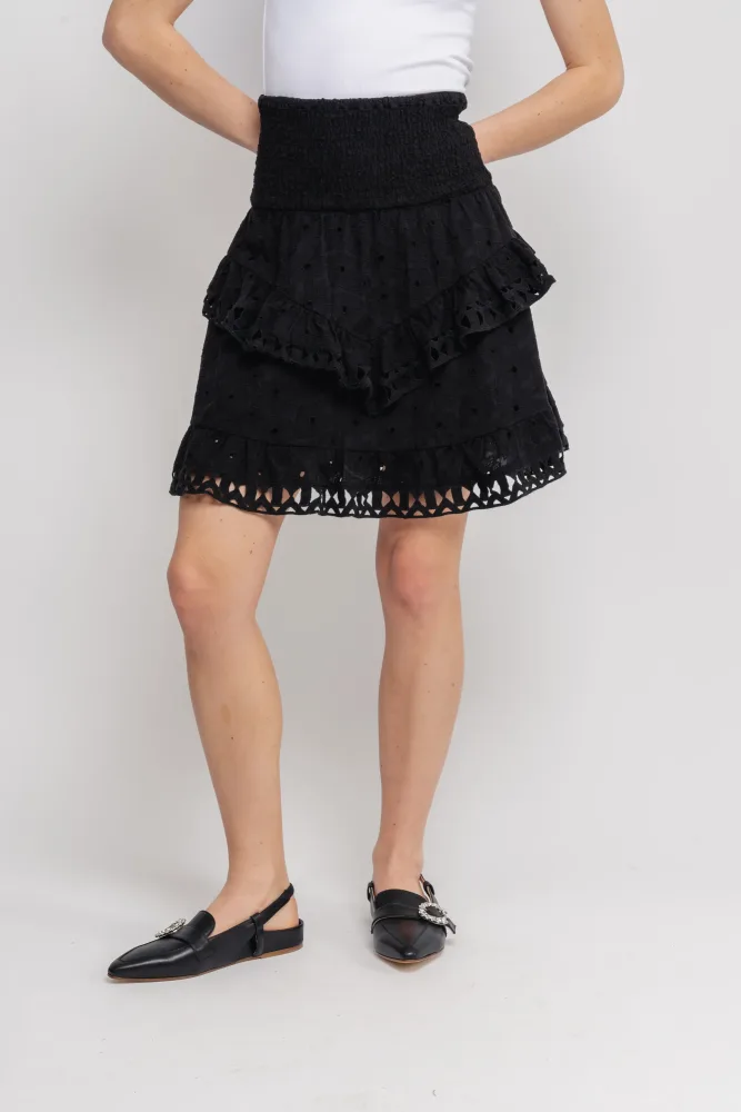Yasginnie Hw Skirt S. - Black - Bilde 2
