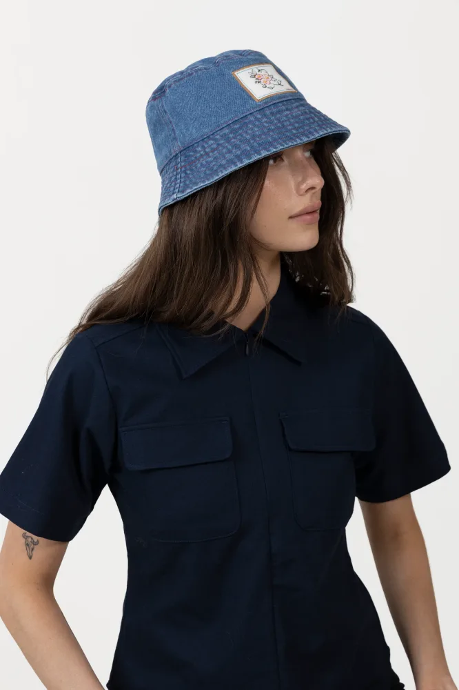 Denima Stitch Bucket Hat - Denim - Bilde 2