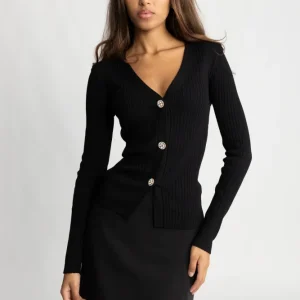 Norhild Knit Cardigan – Black