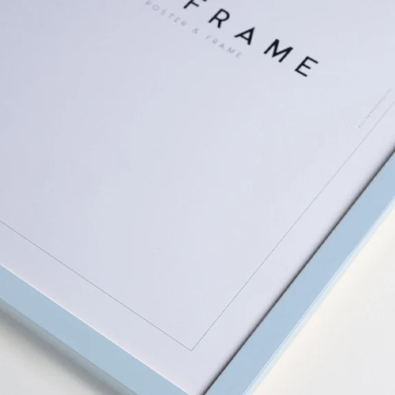 Ramme Lys Blå 50×70 – By Poster and Frame